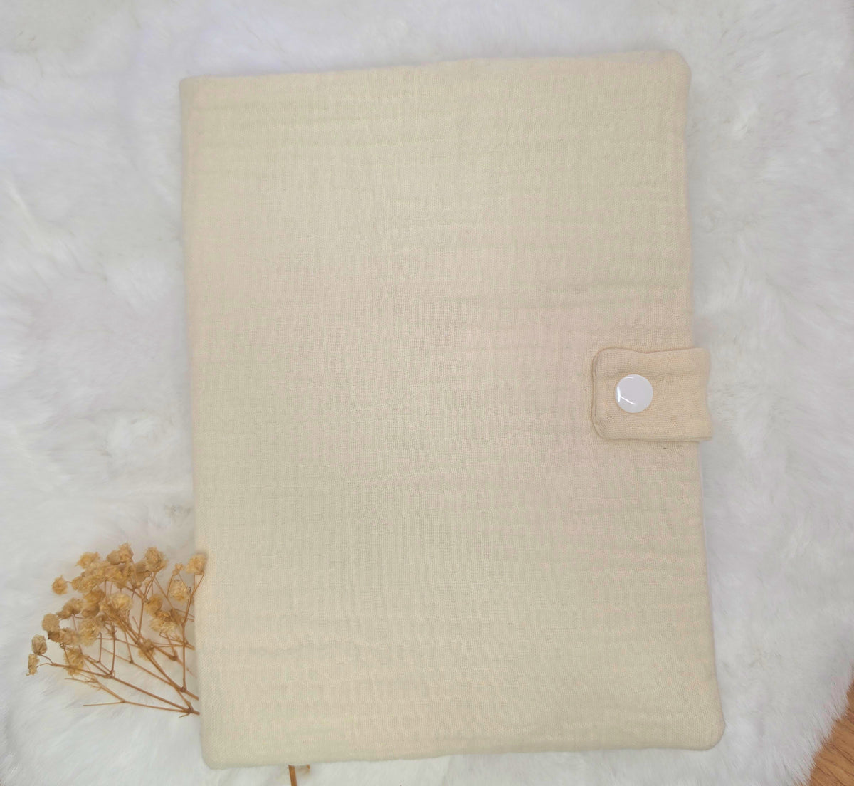 Protège carnet en gaze de coton