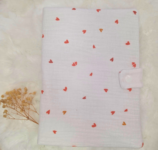 Protège carnet en gaze de coton