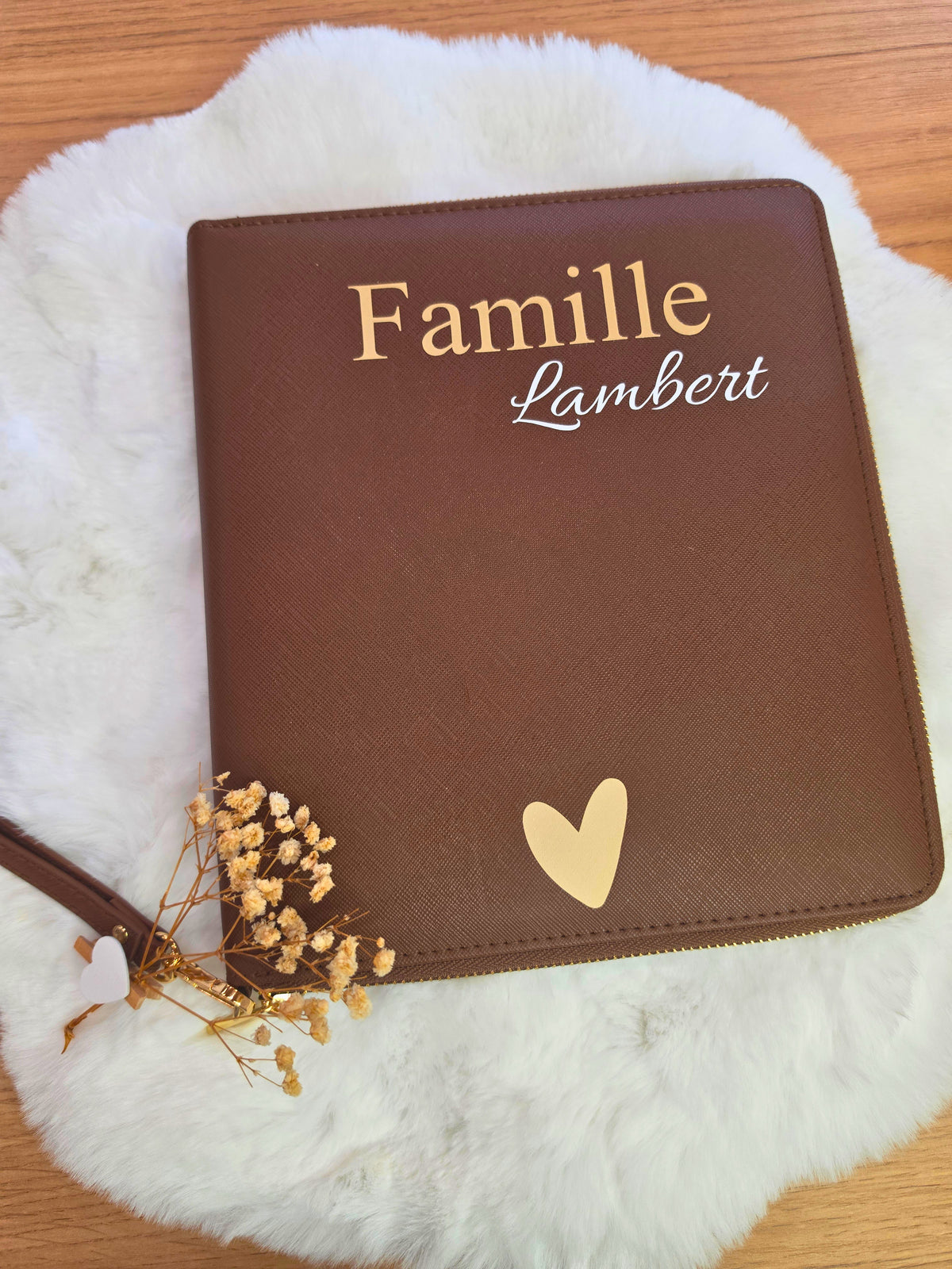 Porte-documents familial personnalisé