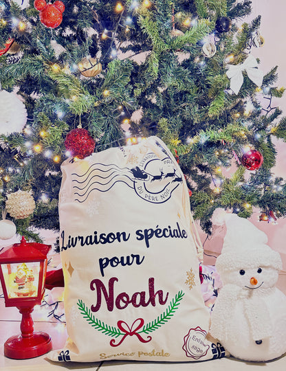 🎅 Hotte de Noël personnalisée