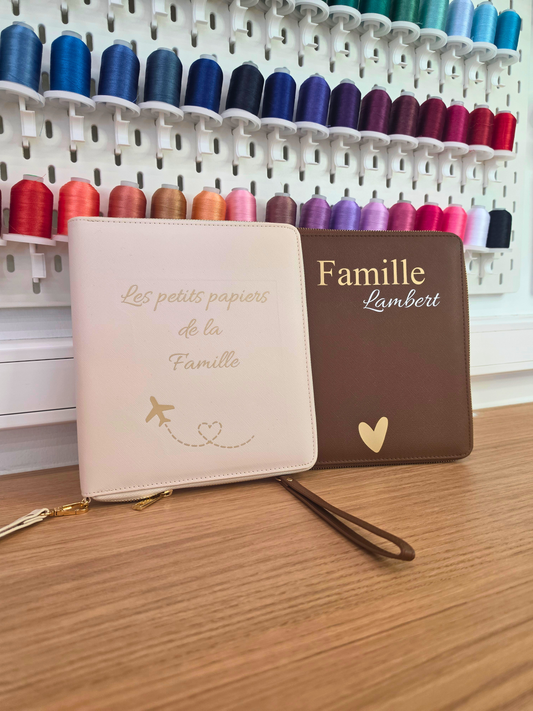 Porte-documents familial personnalisé