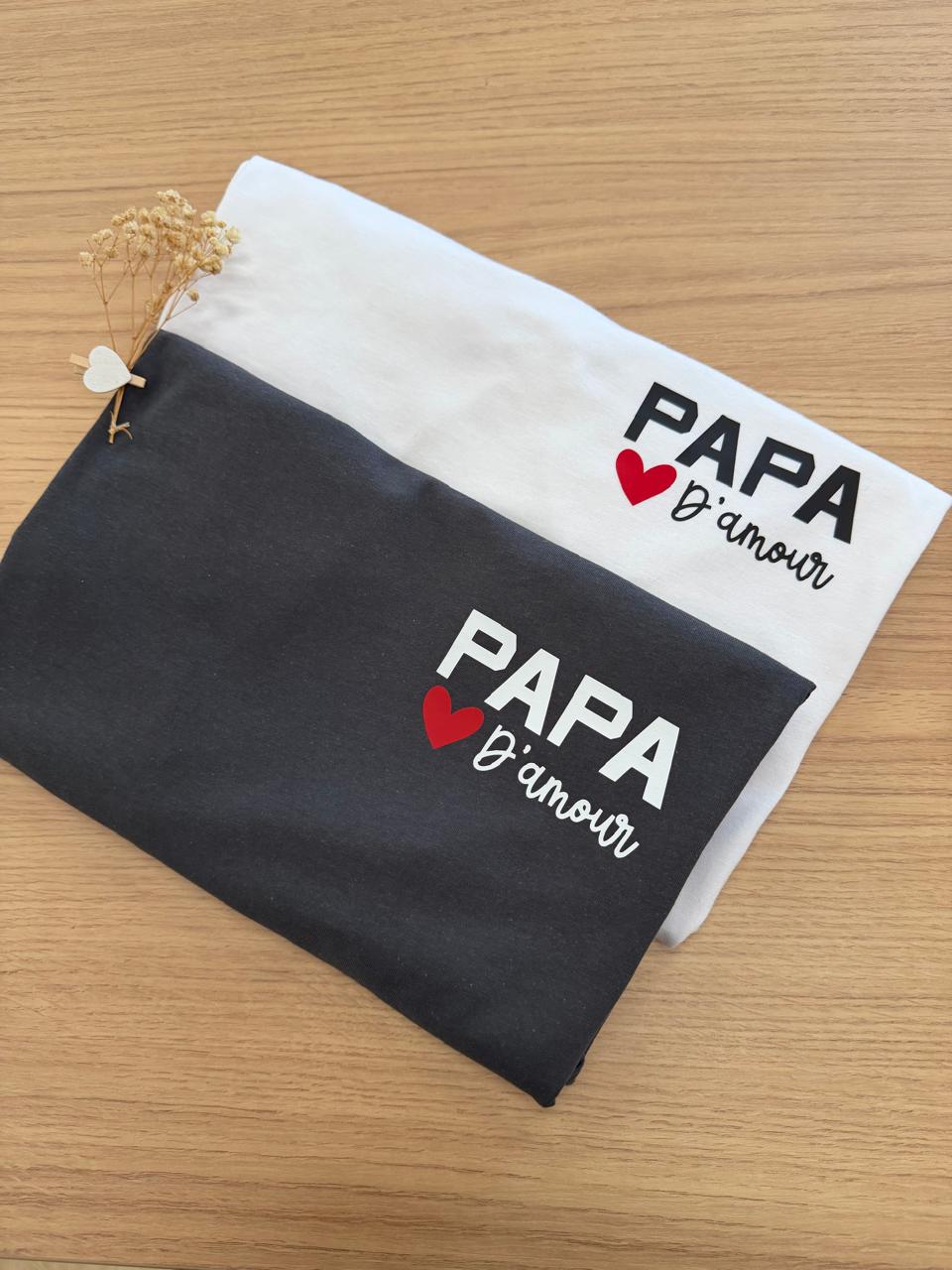 T-shirt Papa d'Amour ❤️