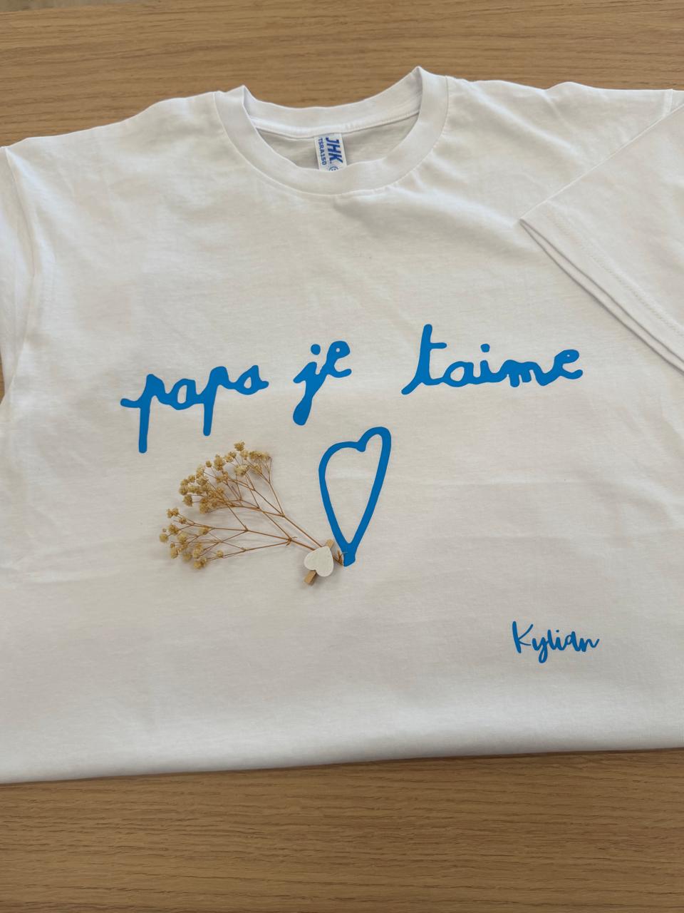 T-shirt personnalisé avec écriture manuscrite