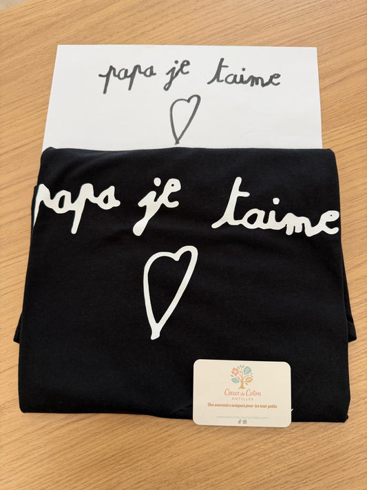T-shirt personnalisé avec écriture manuscrite