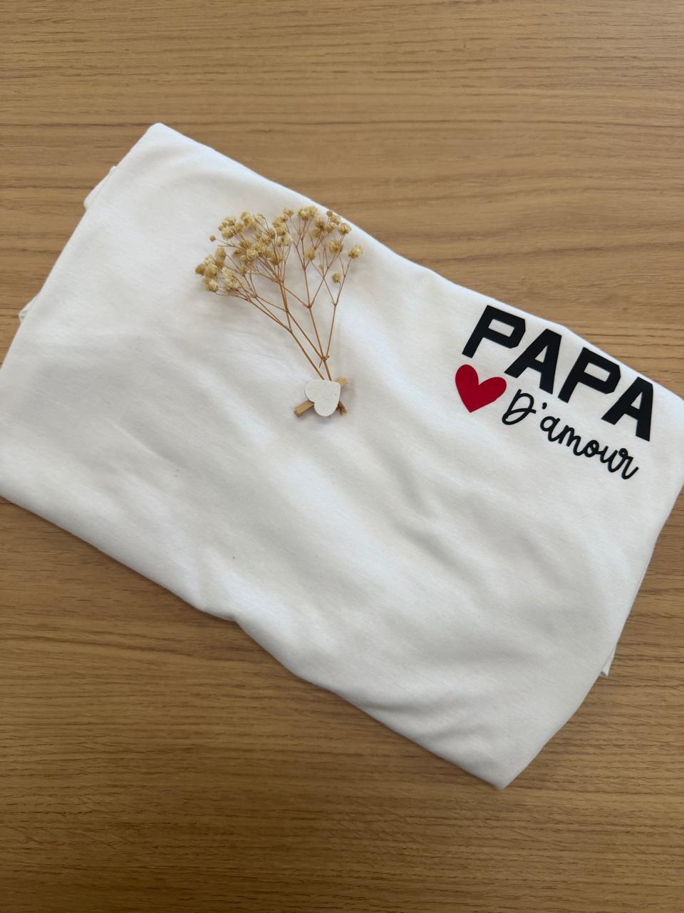 T-shirt Papa d'Amour ❤️