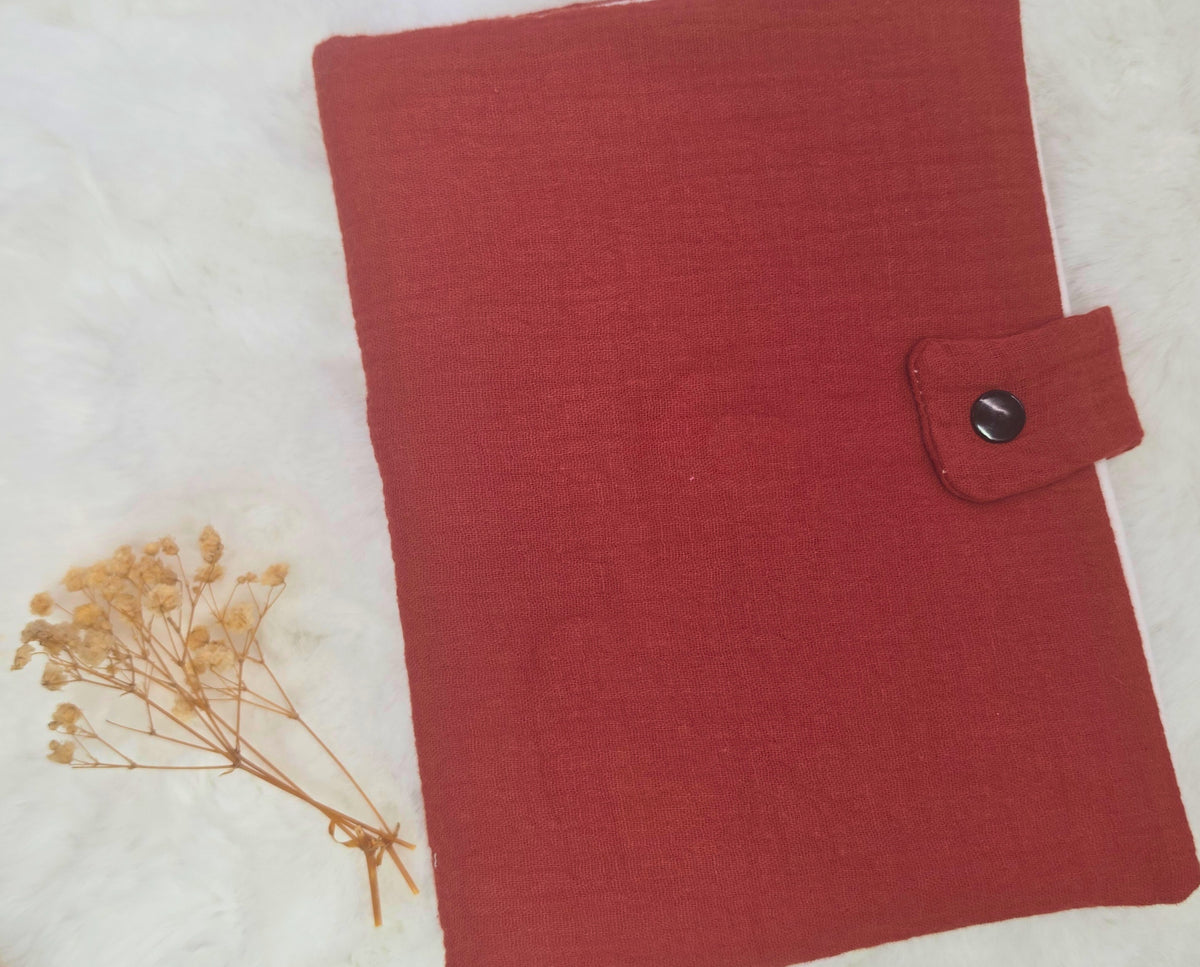 Protège carnet en gaze de coton
