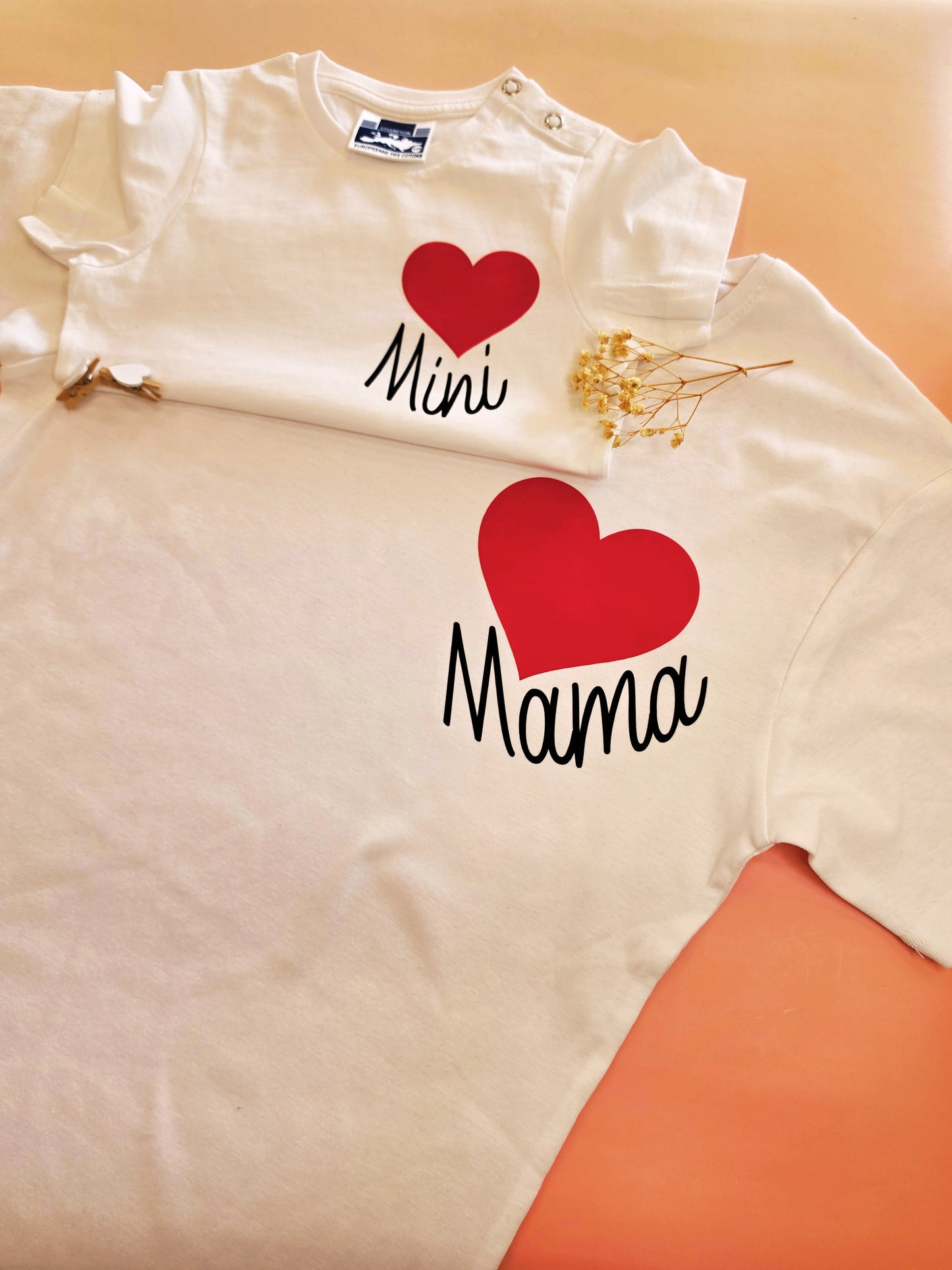Duo de T-shirts Assortis “Mama & Mini” ❤️