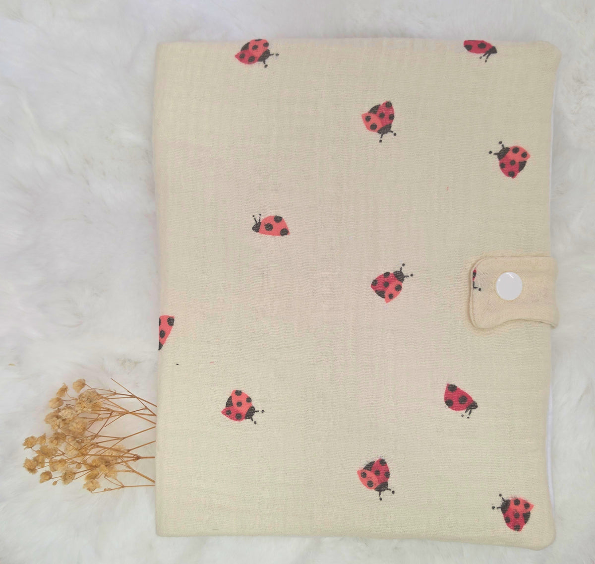 Protège carnet en gaze de coton