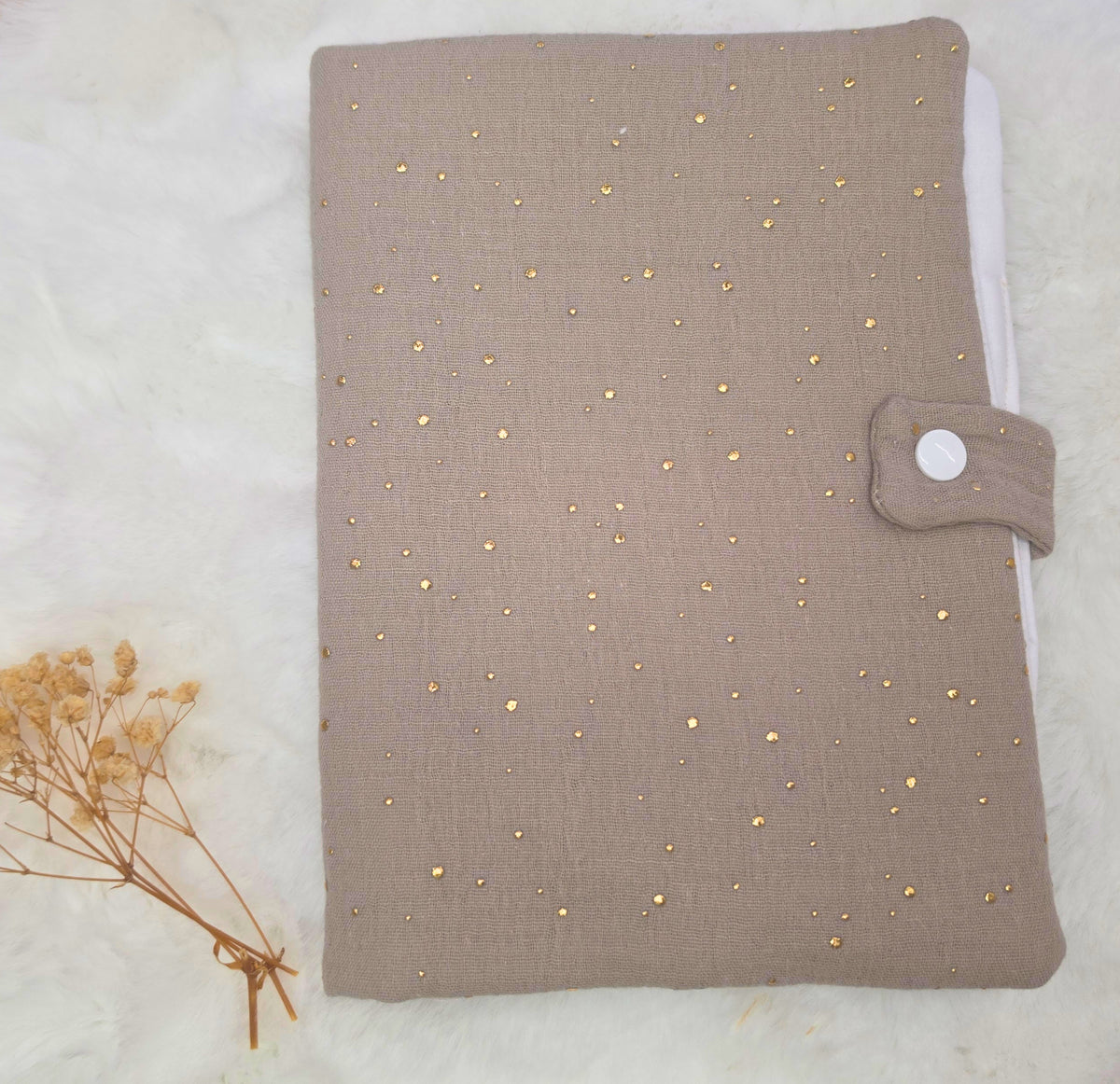 Protège carnet en gaze de coton